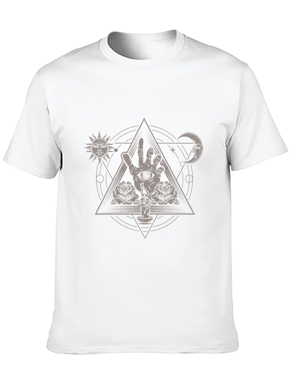 Mystic Eye Hand Triangle Graphic Tee product image 7