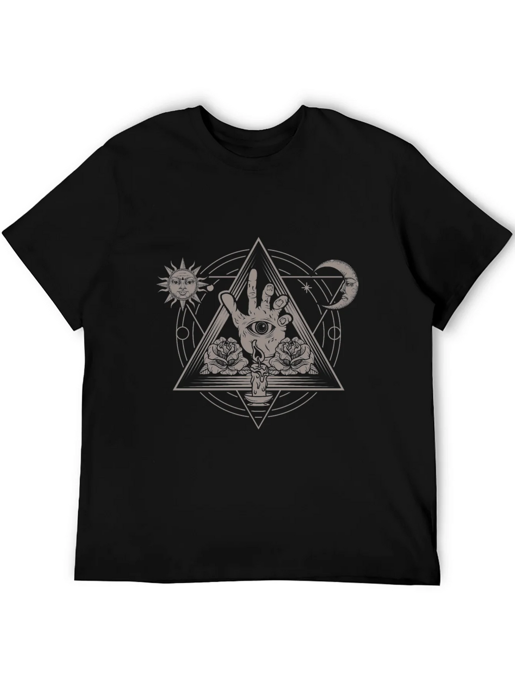 Mystic Eye Hand Triangle Graphic Tee product image 4