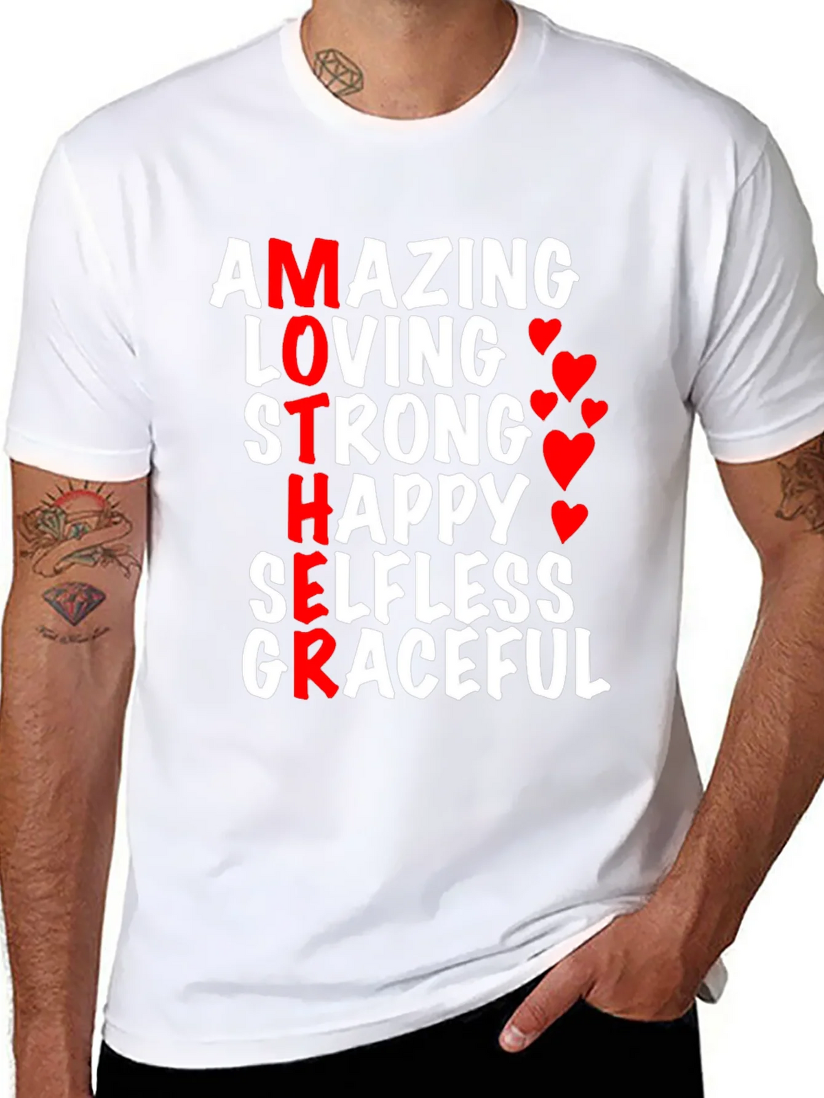 Amazing Mother Graphic T-Shirt - Black product image 7