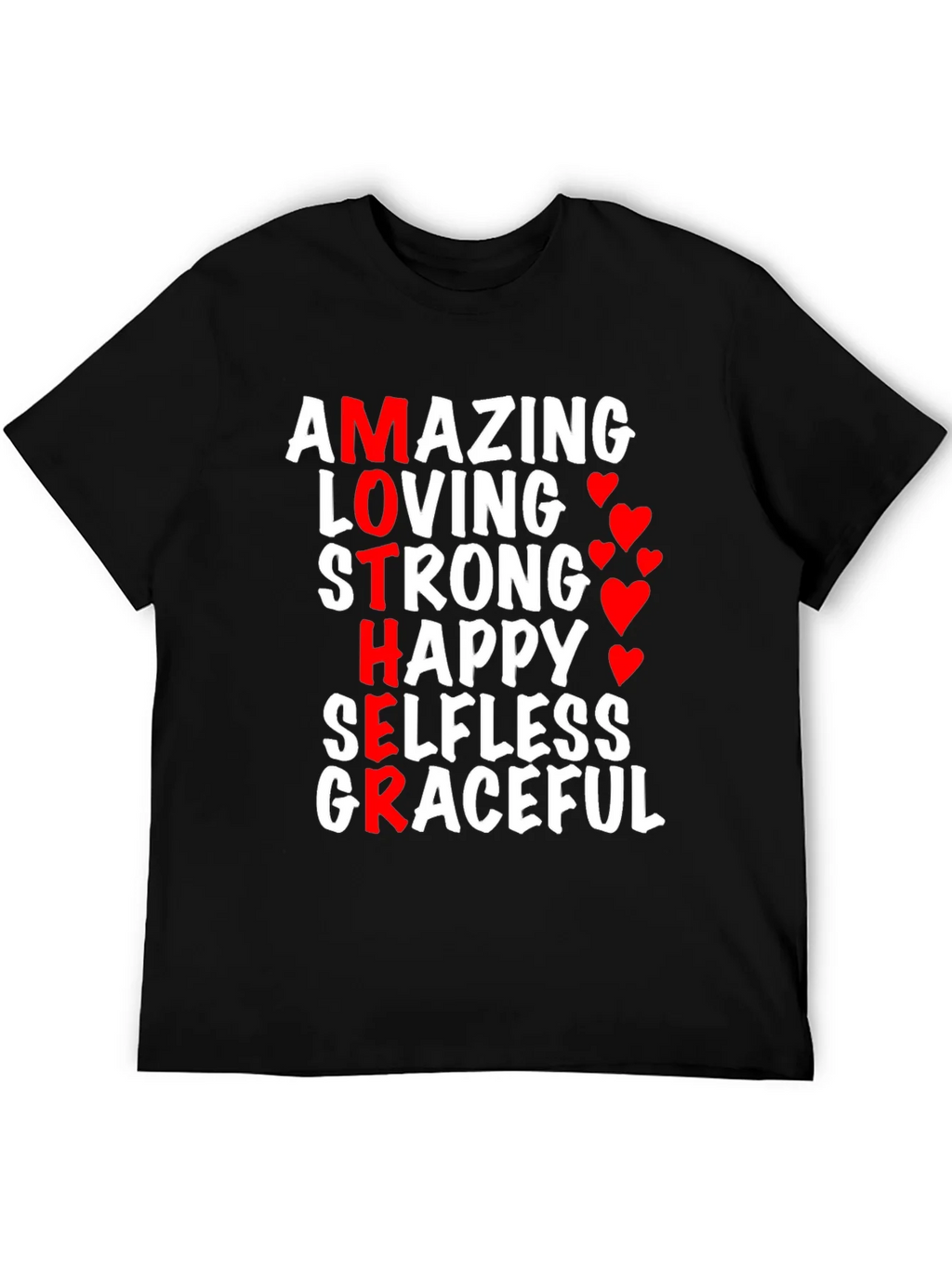 Amazing Mother Graphic T-Shirt - Black product image 5