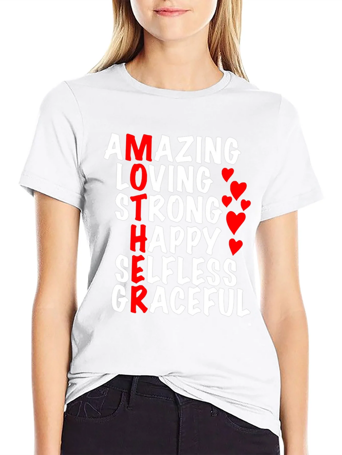 Amazing Mother Graphic T-Shirt - Black product image 8