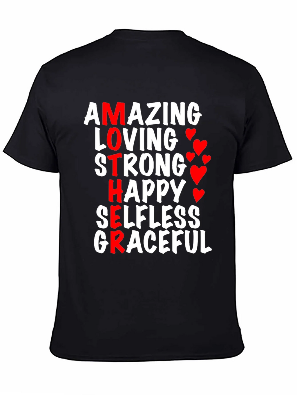 Amazing Mother Graphic T-Shirt - Black product image 4