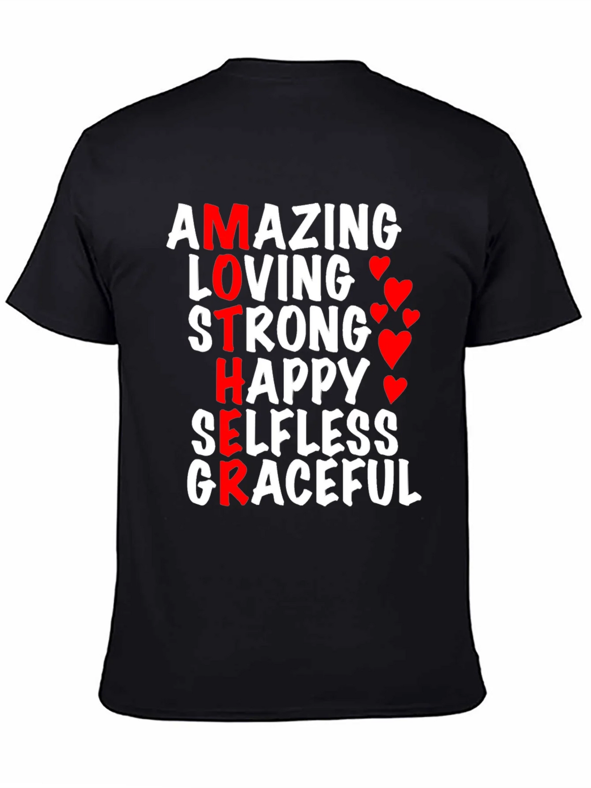 Amazing Mother Graphic T-Shirt - Black product image 4