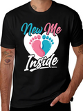 New Me Inside Gender Reveal T-Shirt product image 1