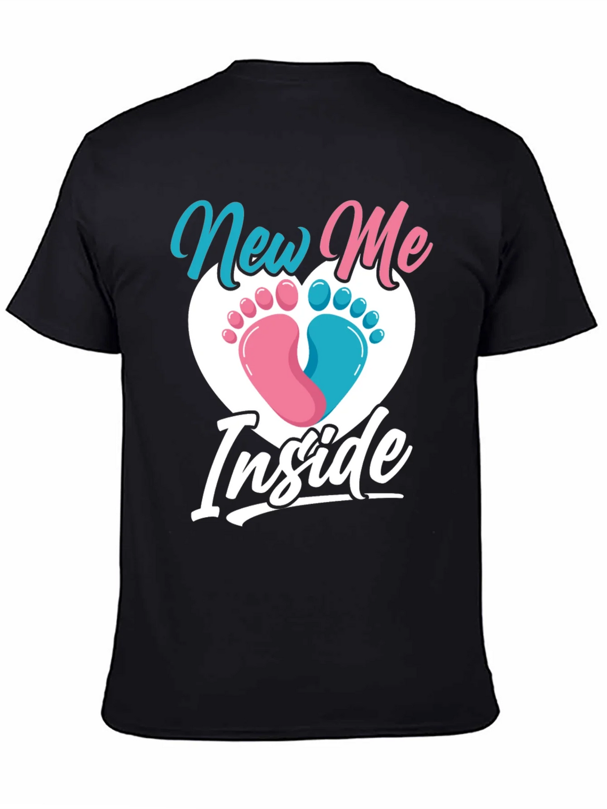 New Me Inside Gender Reveal T-Shirt product image 4