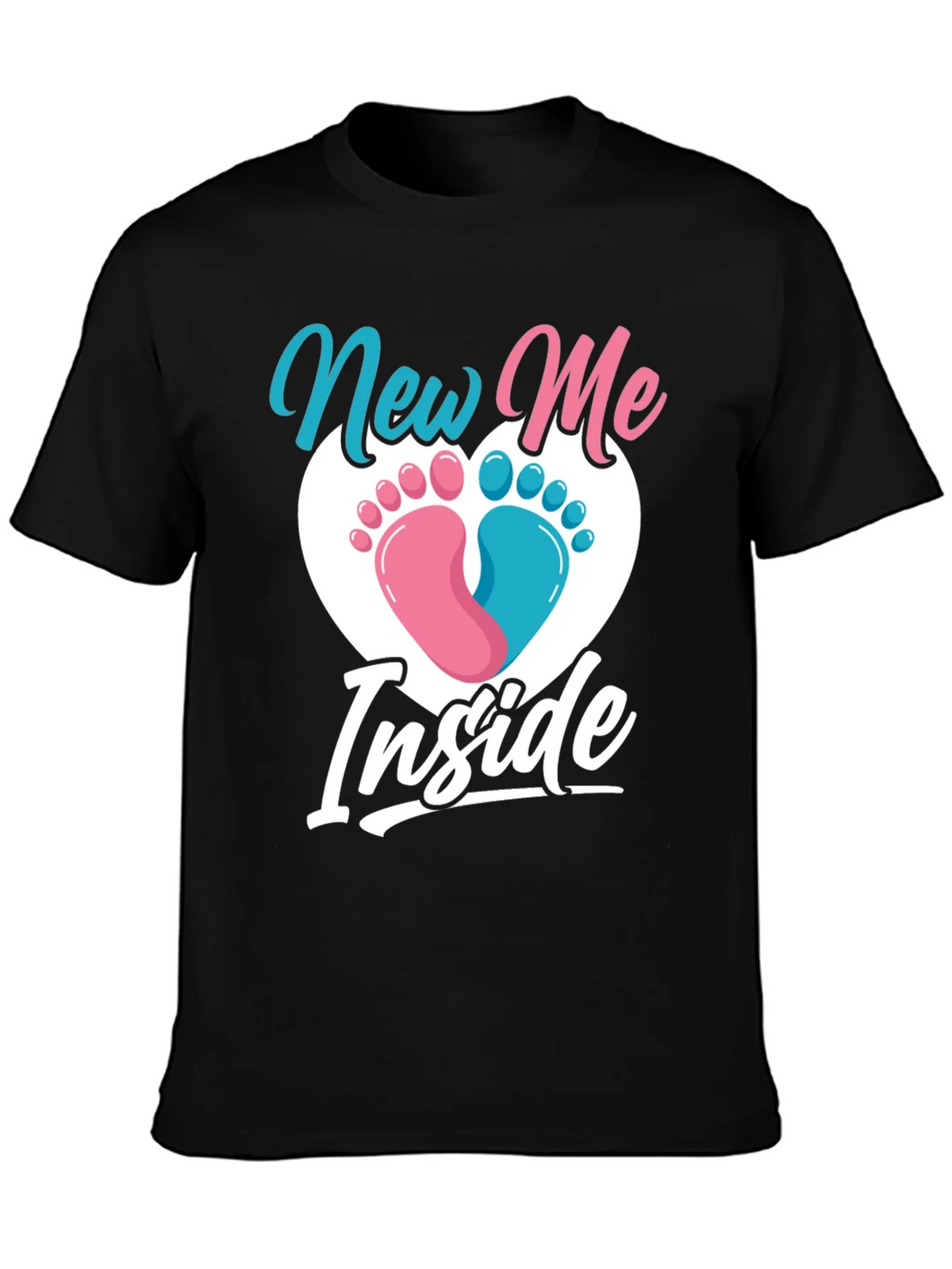 New Me Inside Gender Reveal T-Shirt product image 3