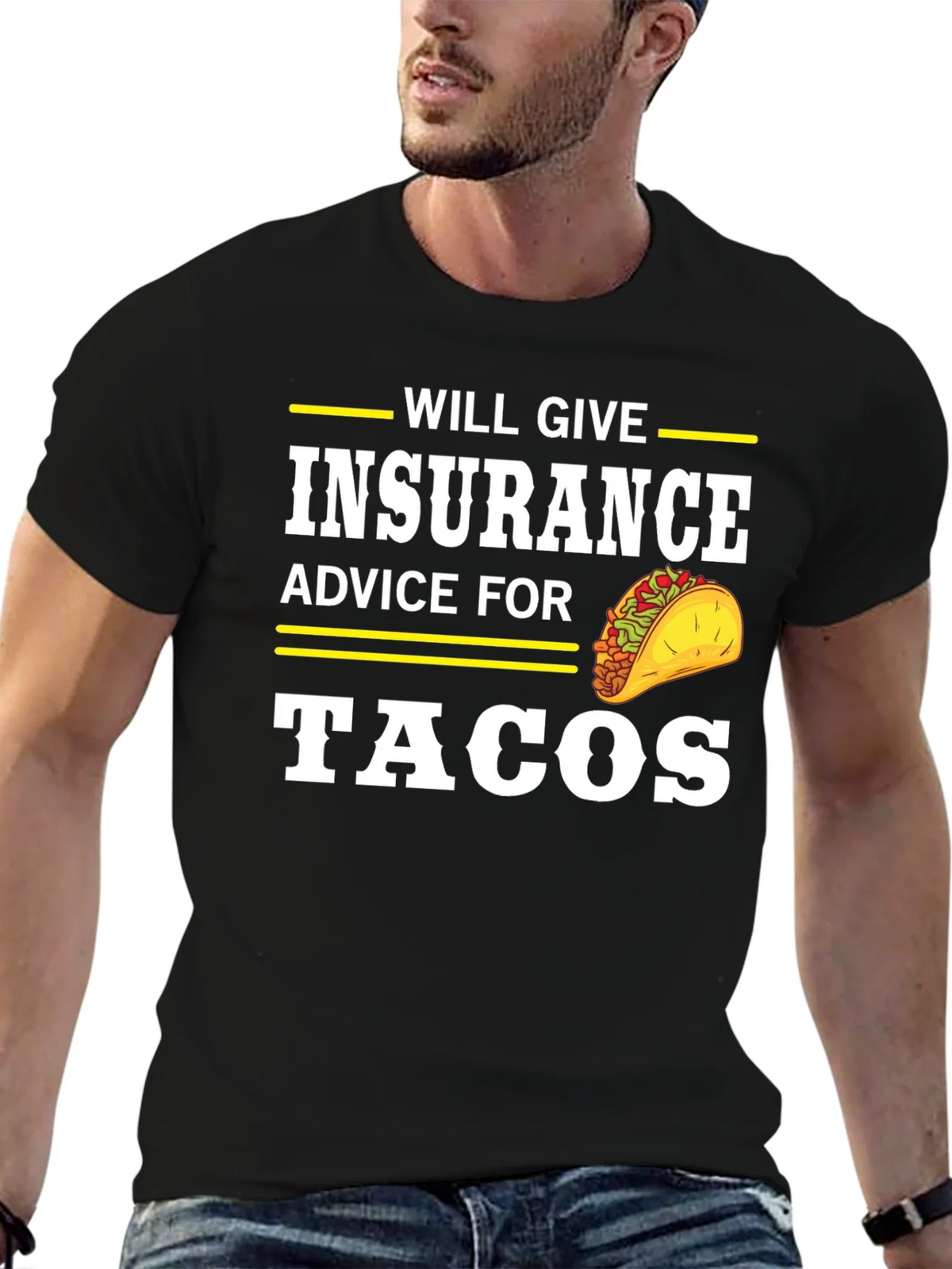 Insurance Advice For Tacos Graphic Tee product image 6