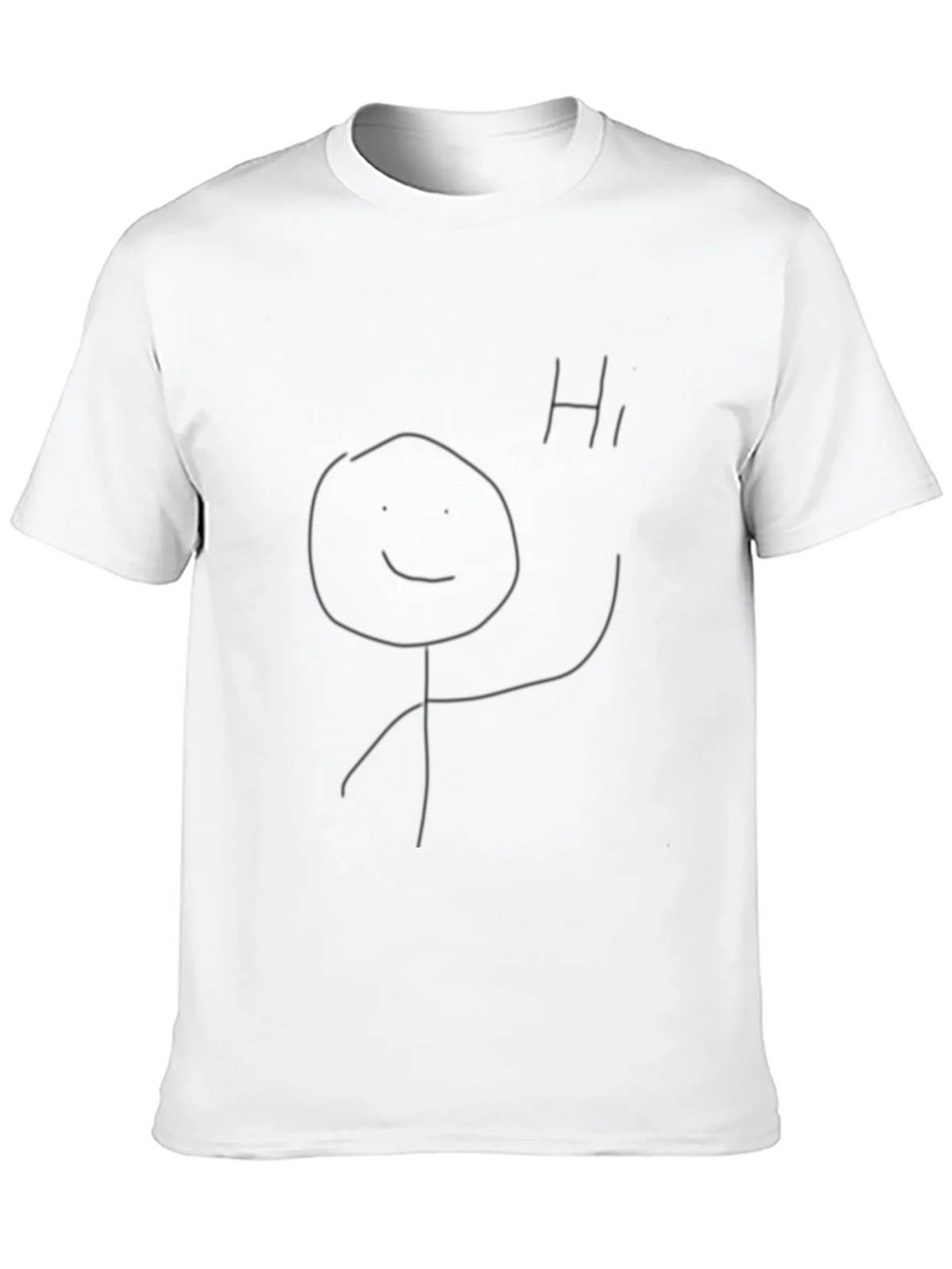 Funny Stick Figure T-Shirt - Black Tee product image 9
