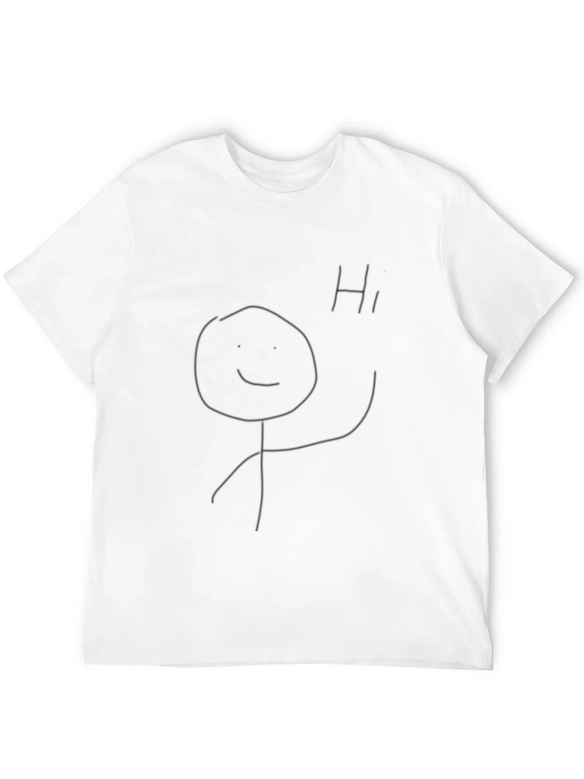 Funny Stick Figure T-Shirt - Black Tee product image 11