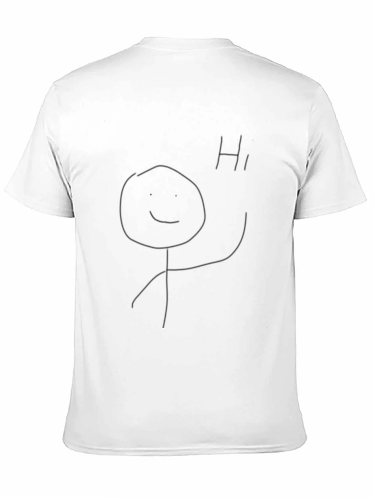Funny Stick Figure T-Shirt - Black Tee product image 10