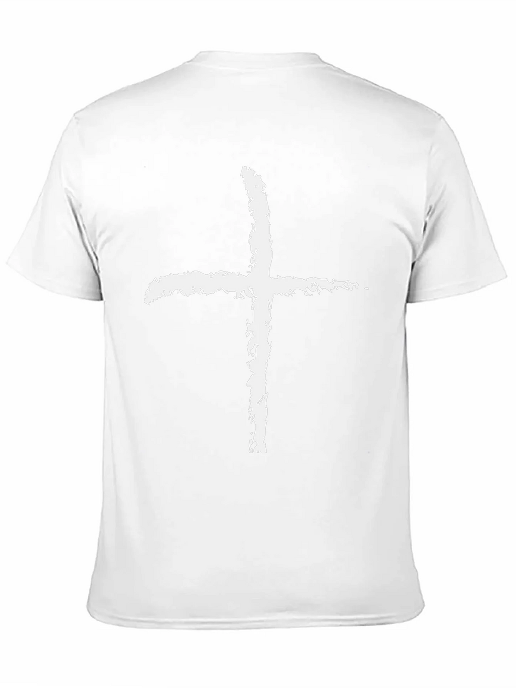 Grunge Cross Graphic Tee - Black Cotton product image 10