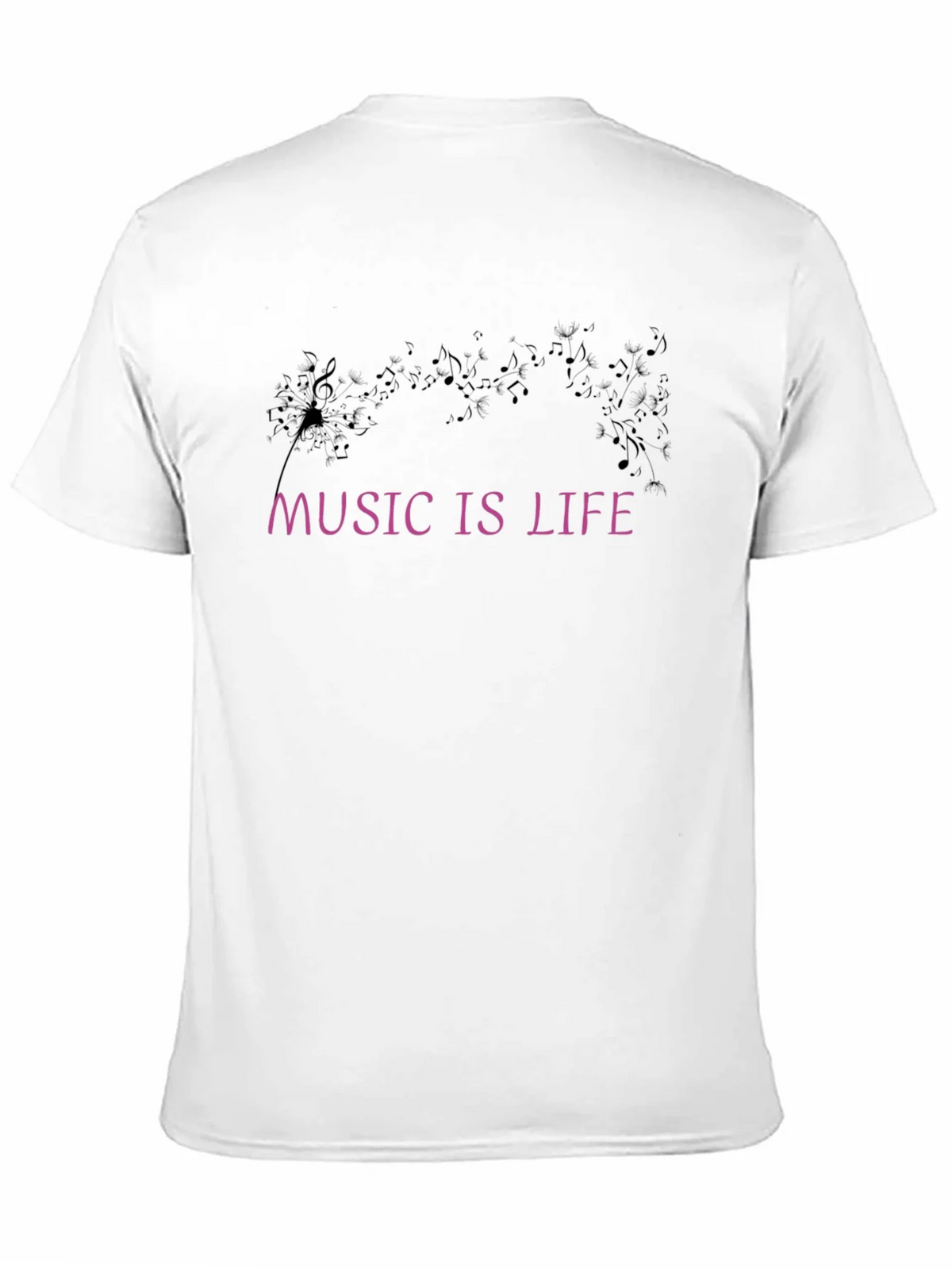 Music Is Life Graphic Black T-Shirt product image 10