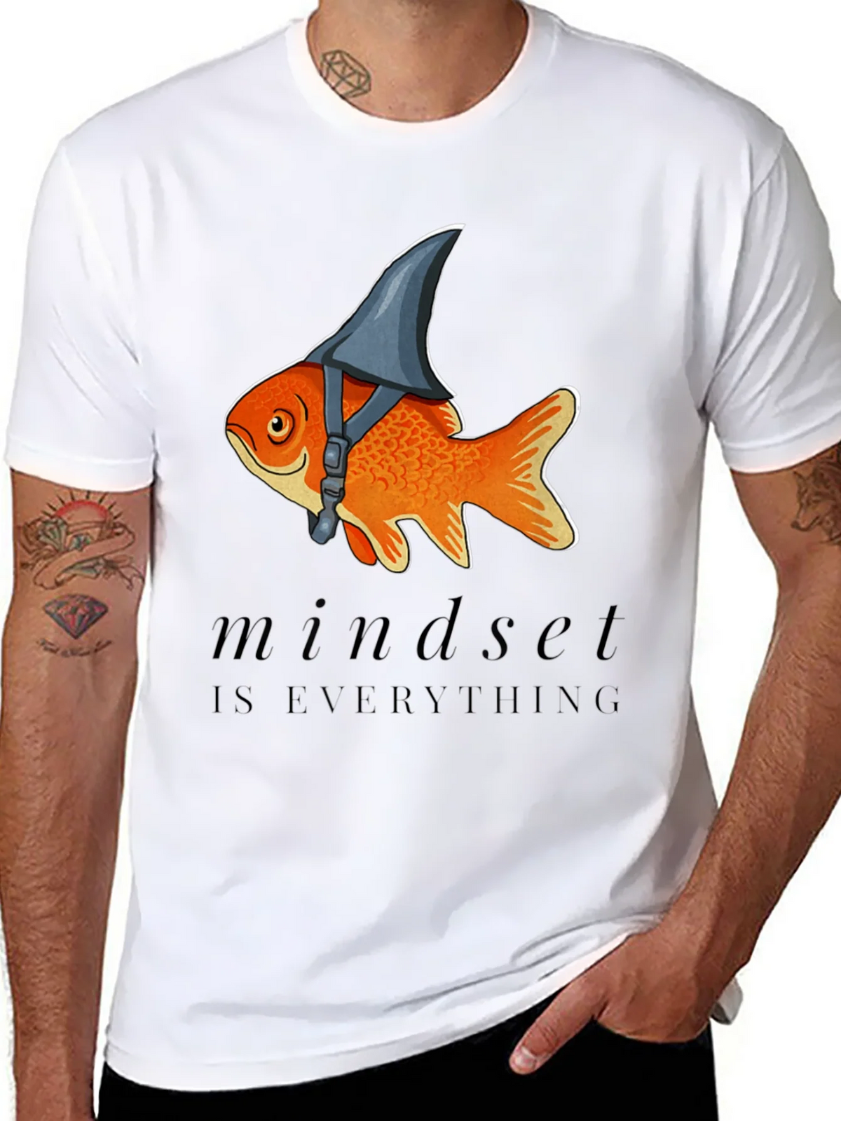 Mindset Shark Fin Goldfish Graphic Tee product image 4