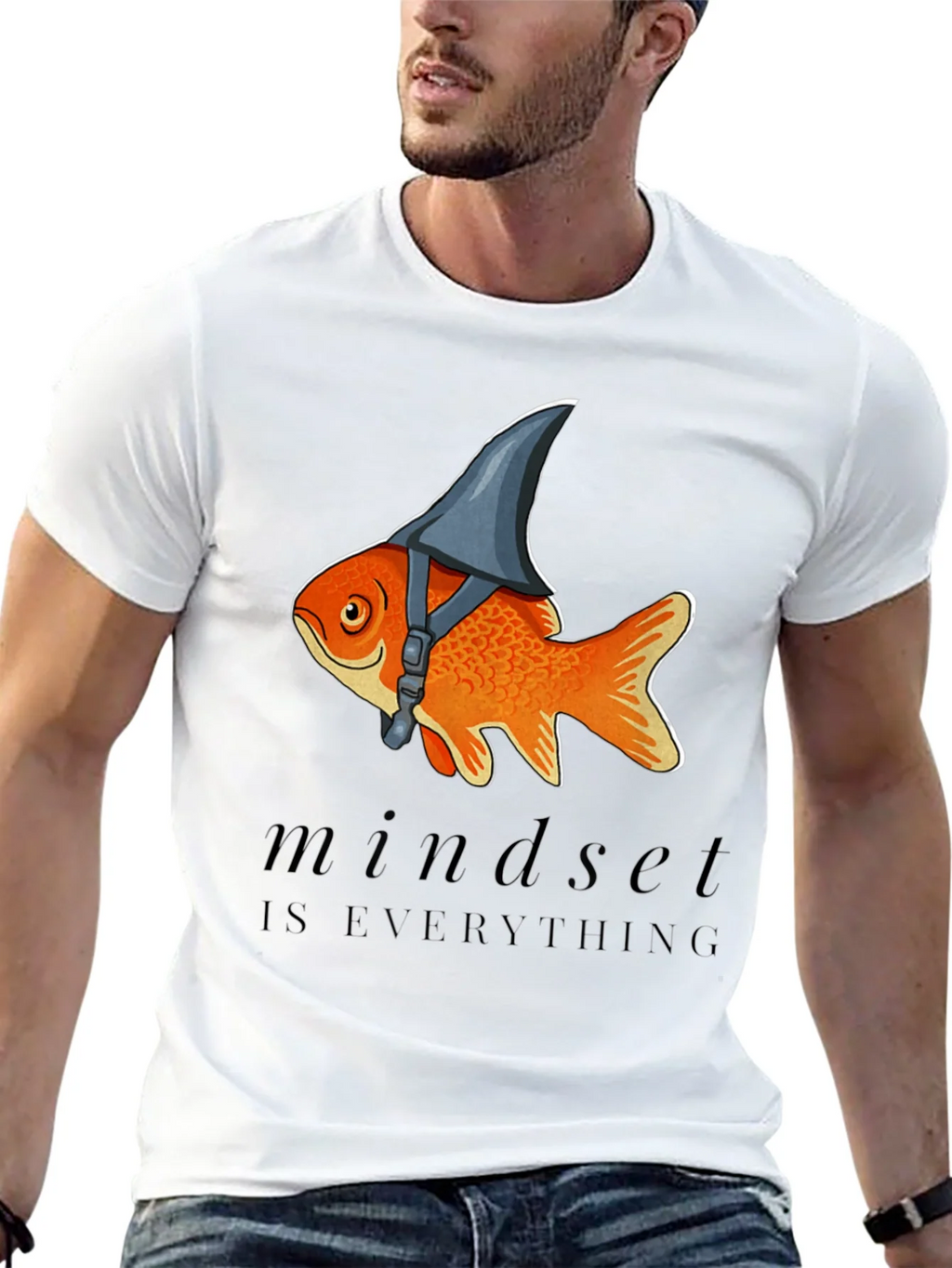 Mindset Shark Fin Goldfish Graphic Tee product image 7