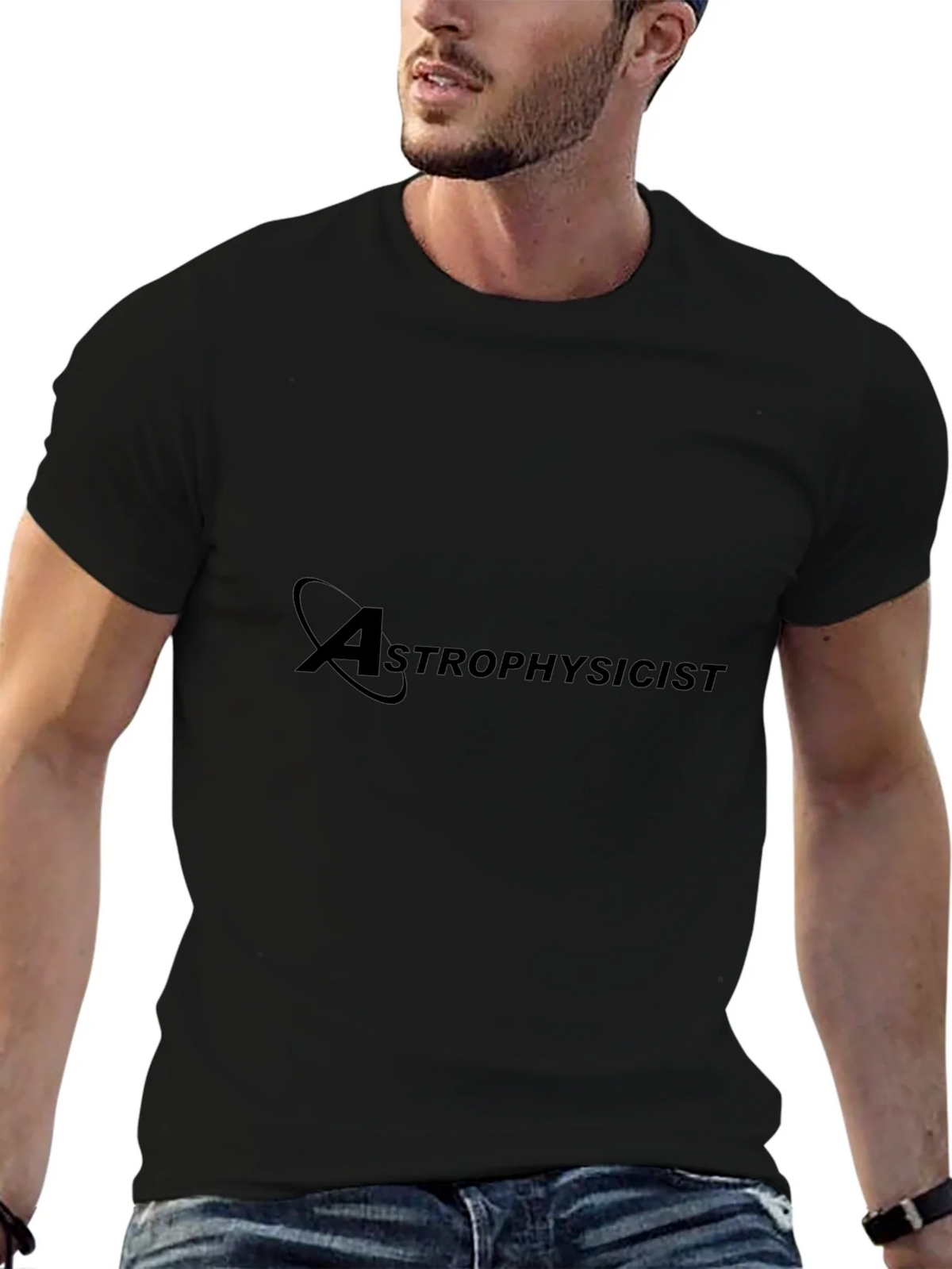 Astrophysicist Black Graphic T-Shirt - Science Apparel product image 6