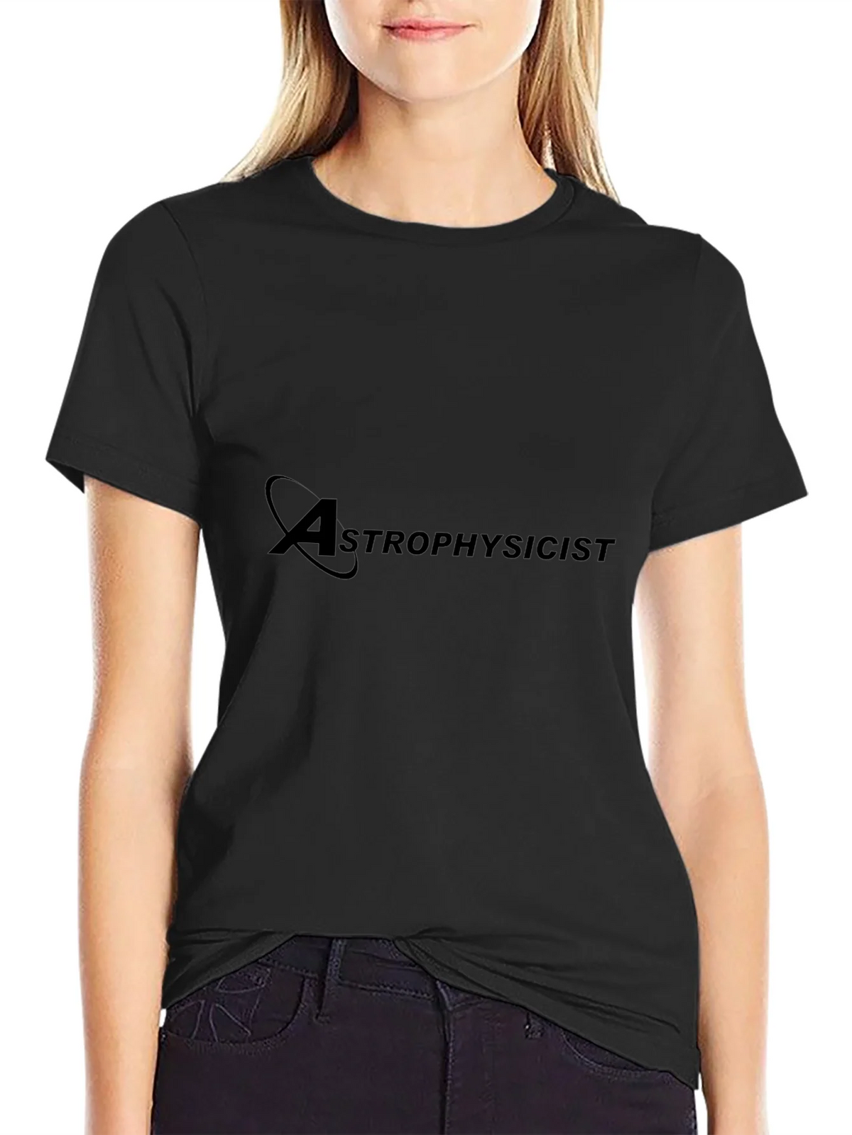 Astrophysicist Black Graphic T-Shirt - Science Apparel product image 2