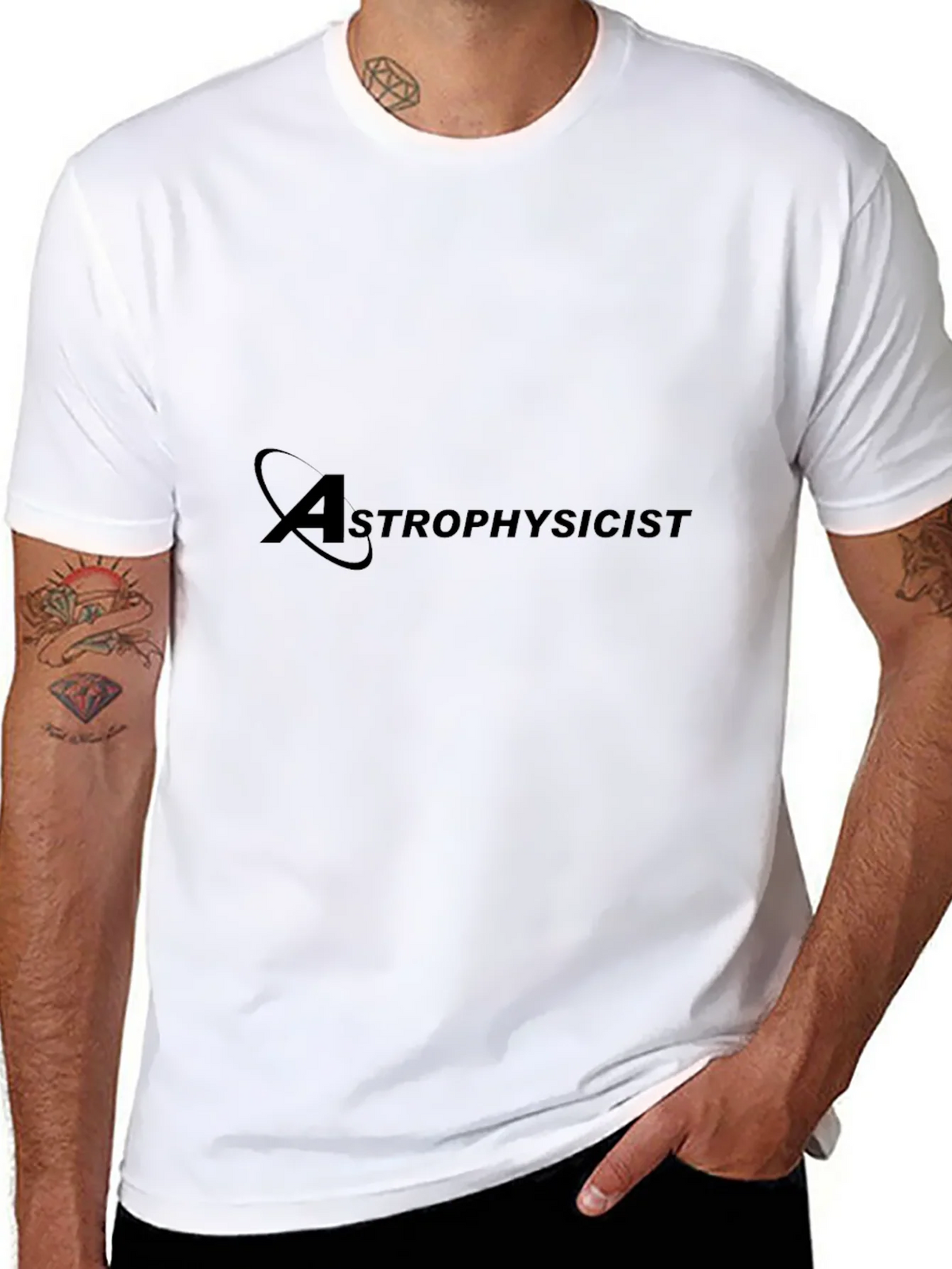 Astrophysicist Black Graphic T-Shirt - Science Apparel product image 7