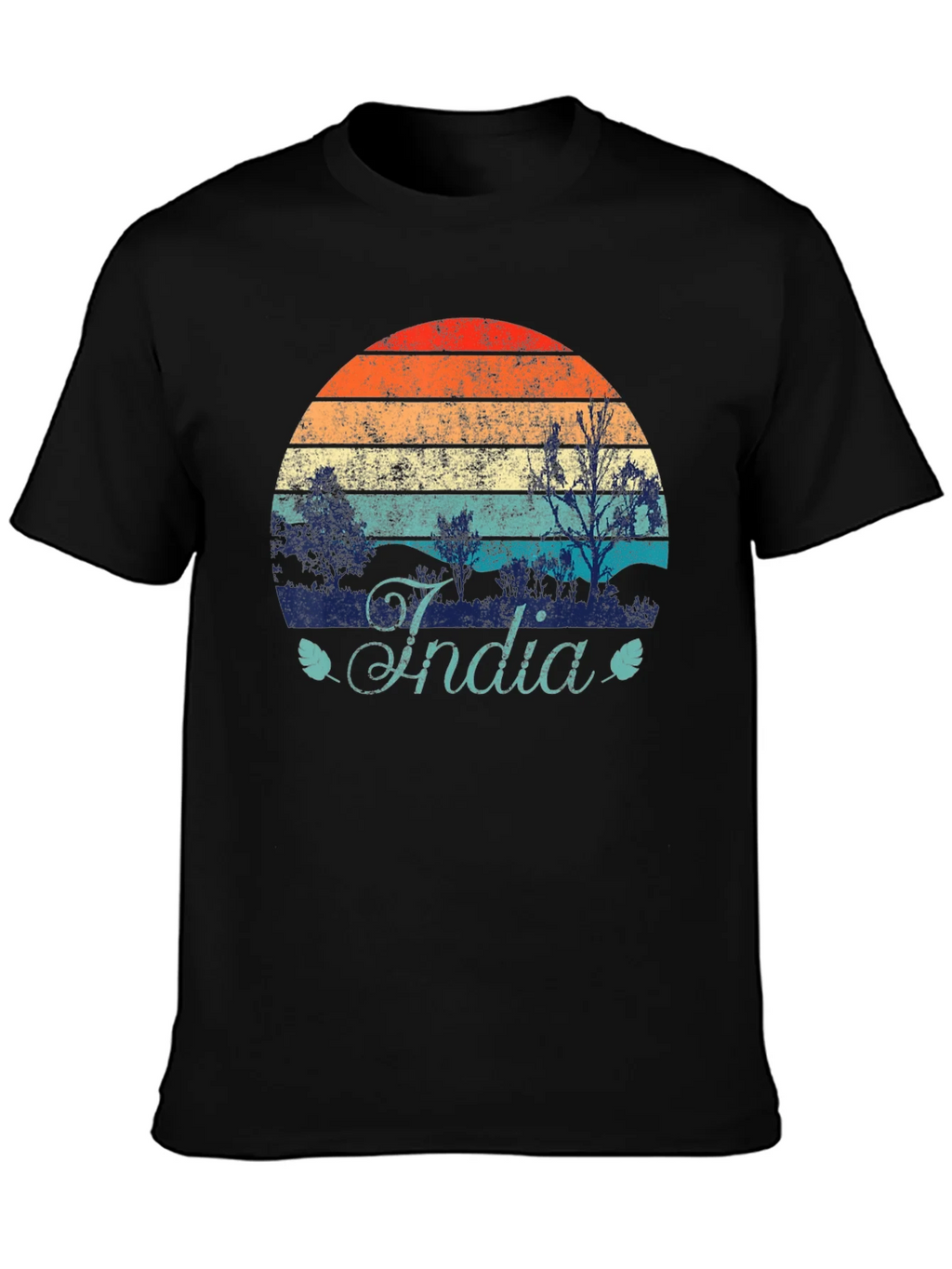 Vintage India Sunset Graphic T-Shirt product image 3