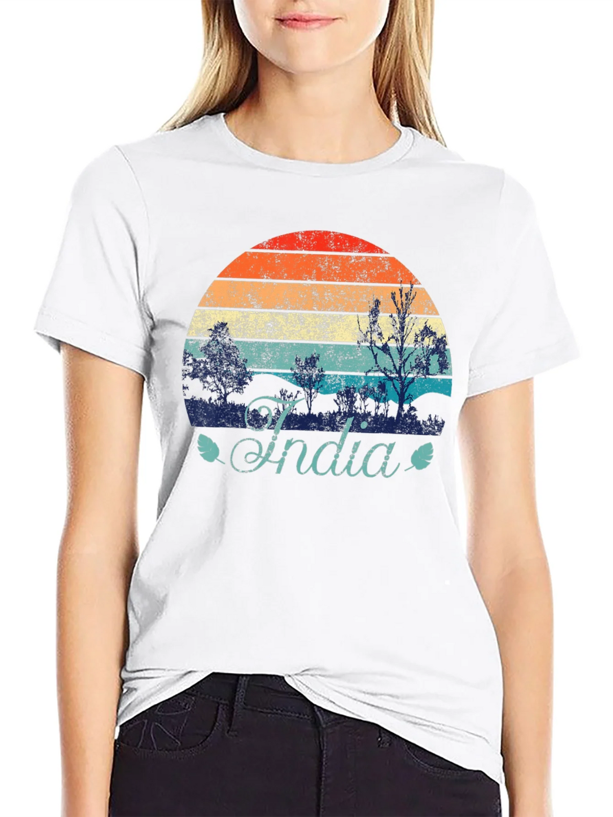 Vintage India Sunset Graphic T-Shirt product image 8