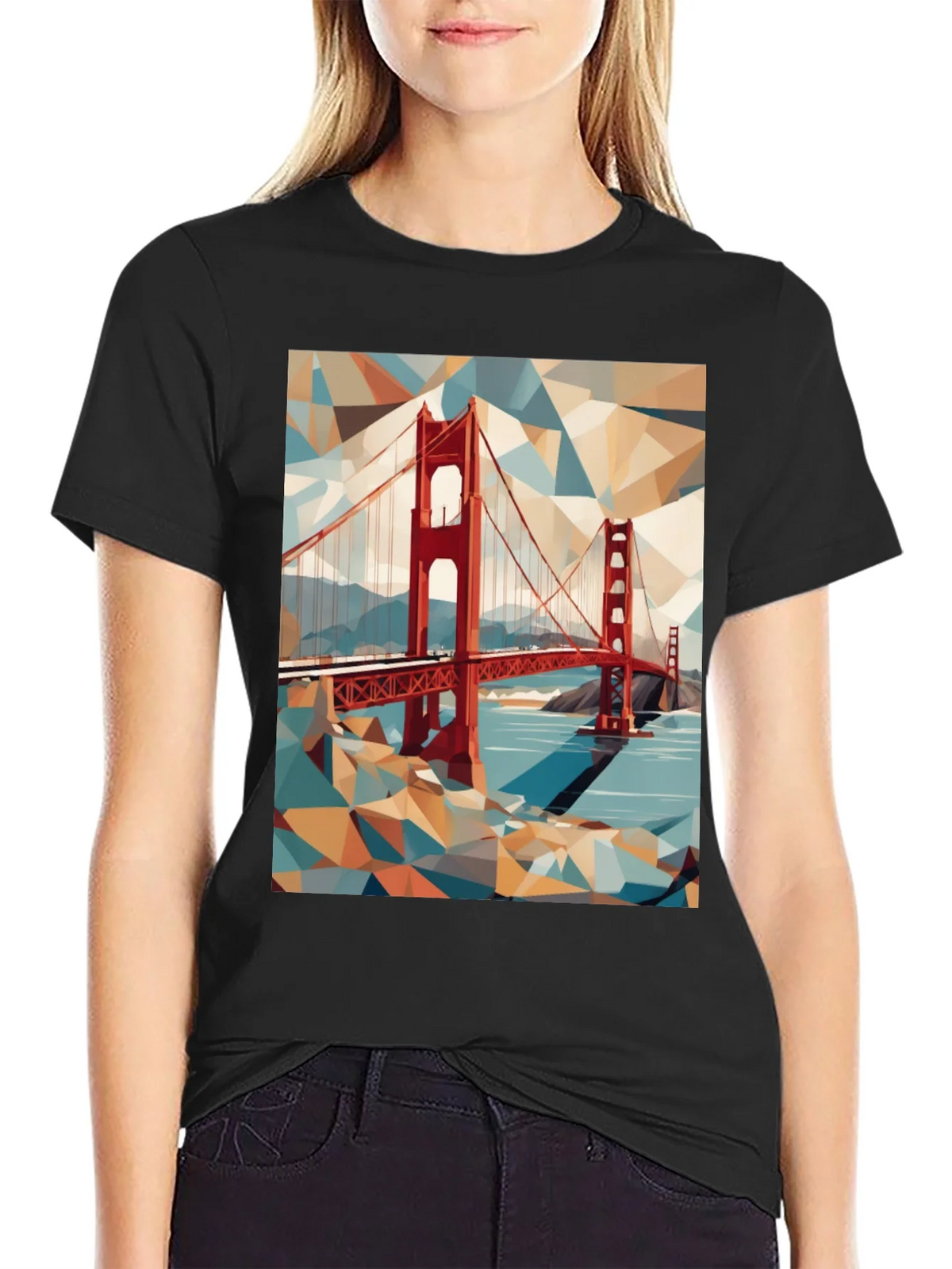 Golden Gate Bridge Graphic Tee - Artistic Design product image 2