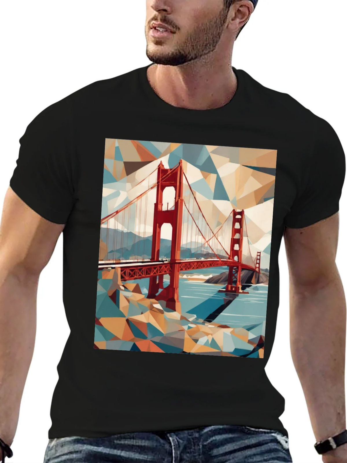 Golden Gate Bridge Graphic Tee - Artistic Design product image 4
