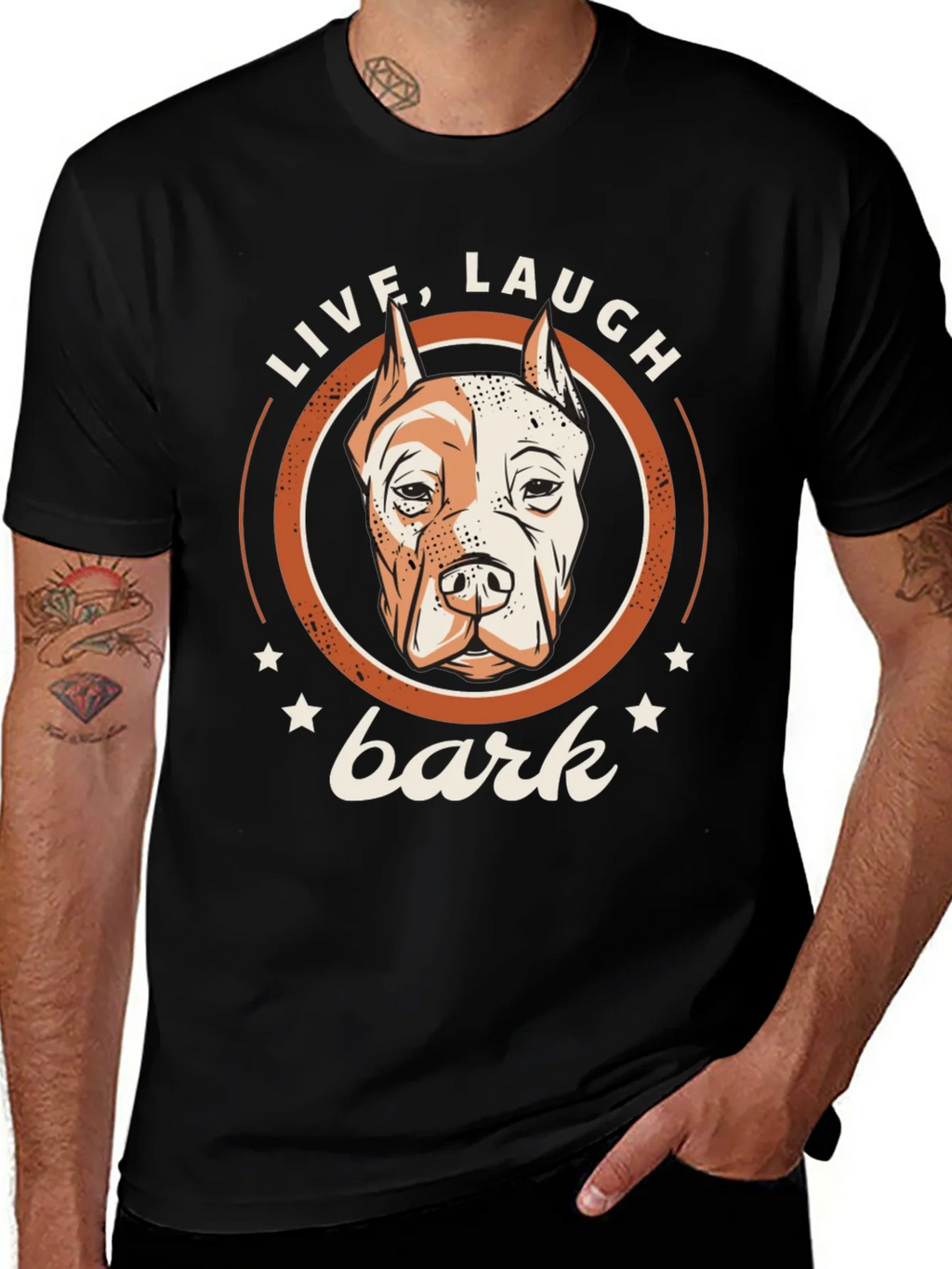 Live Laugh Bark Dog T-Shirt product image 1