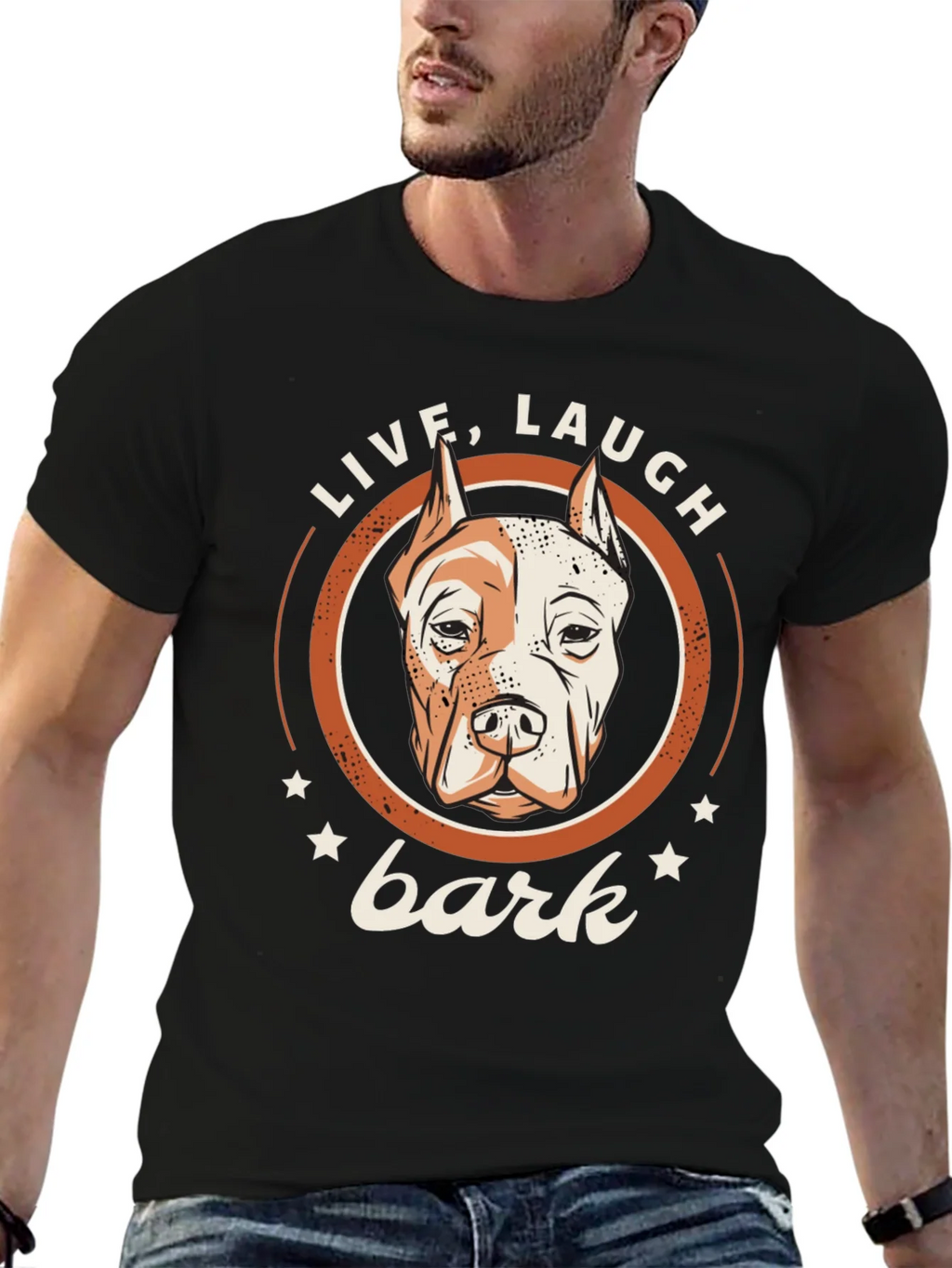 Live Laugh Bark Dog T-Shirt product image 6
