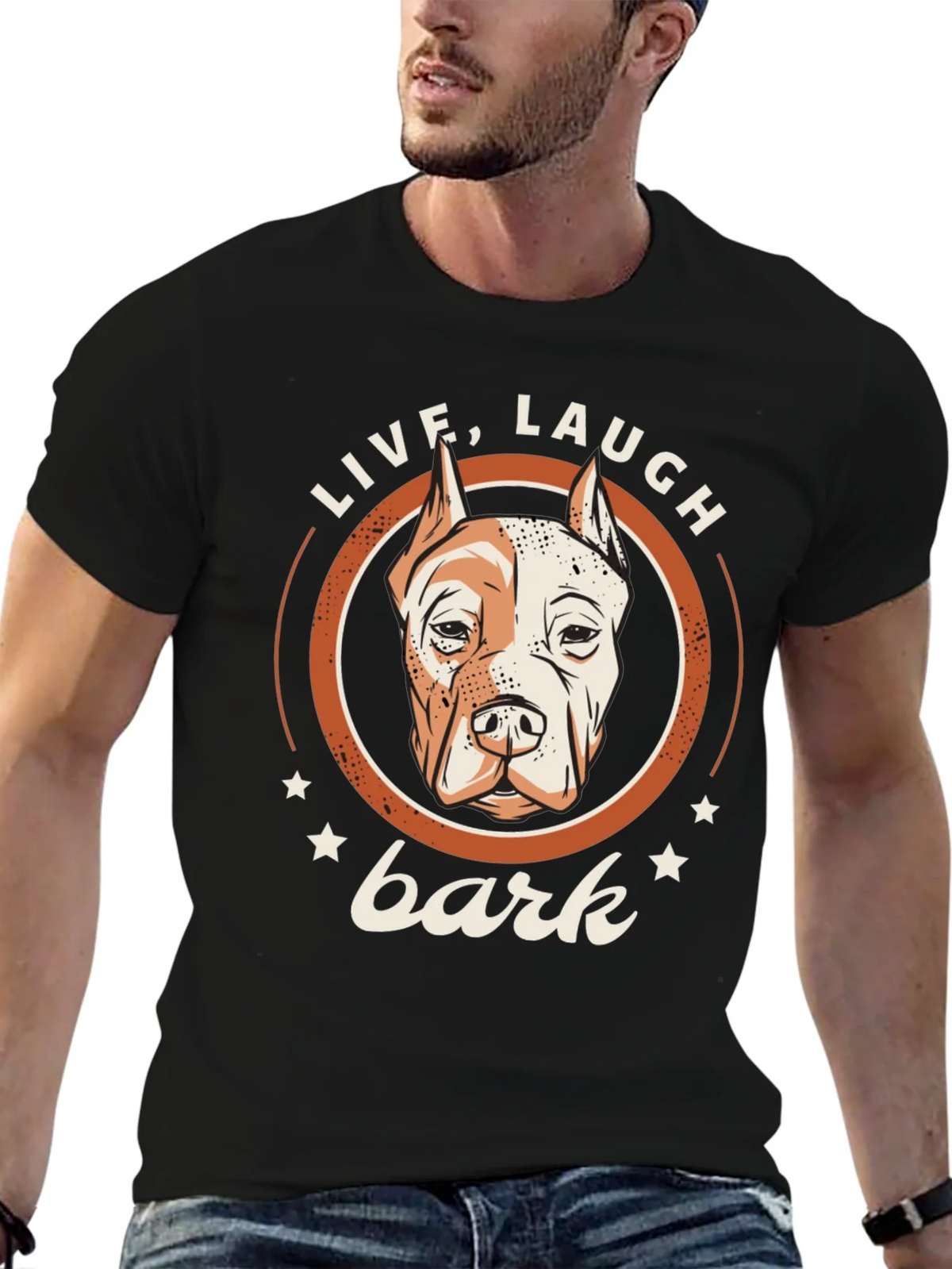 Live Laugh Bark Dog T-Shirt product image 6