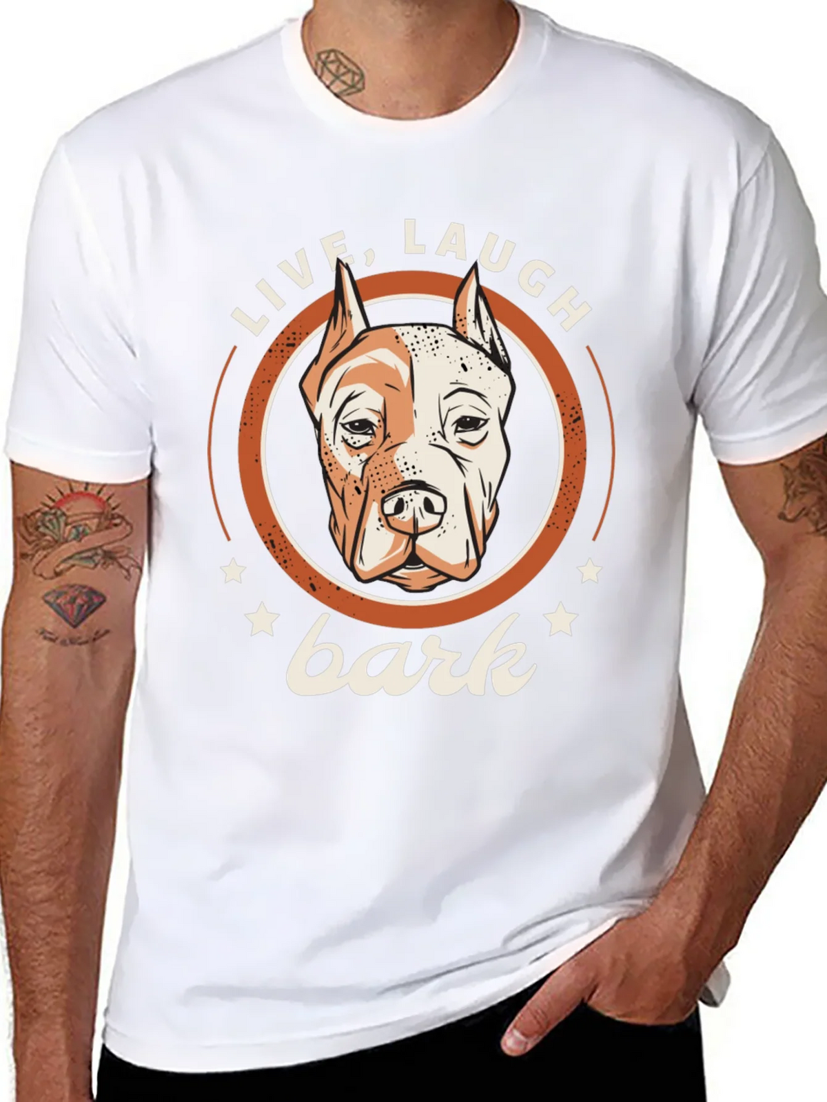 Live Laugh Bark Dog T-Shirt product image 7