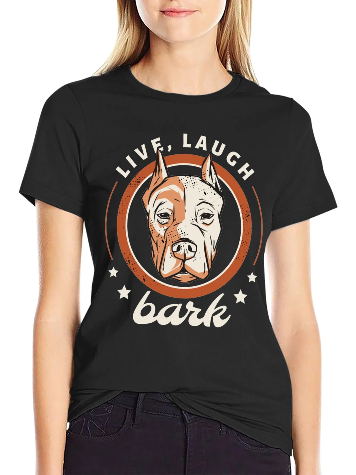 Live Laugh Bark Dog T-Shirt product image 2