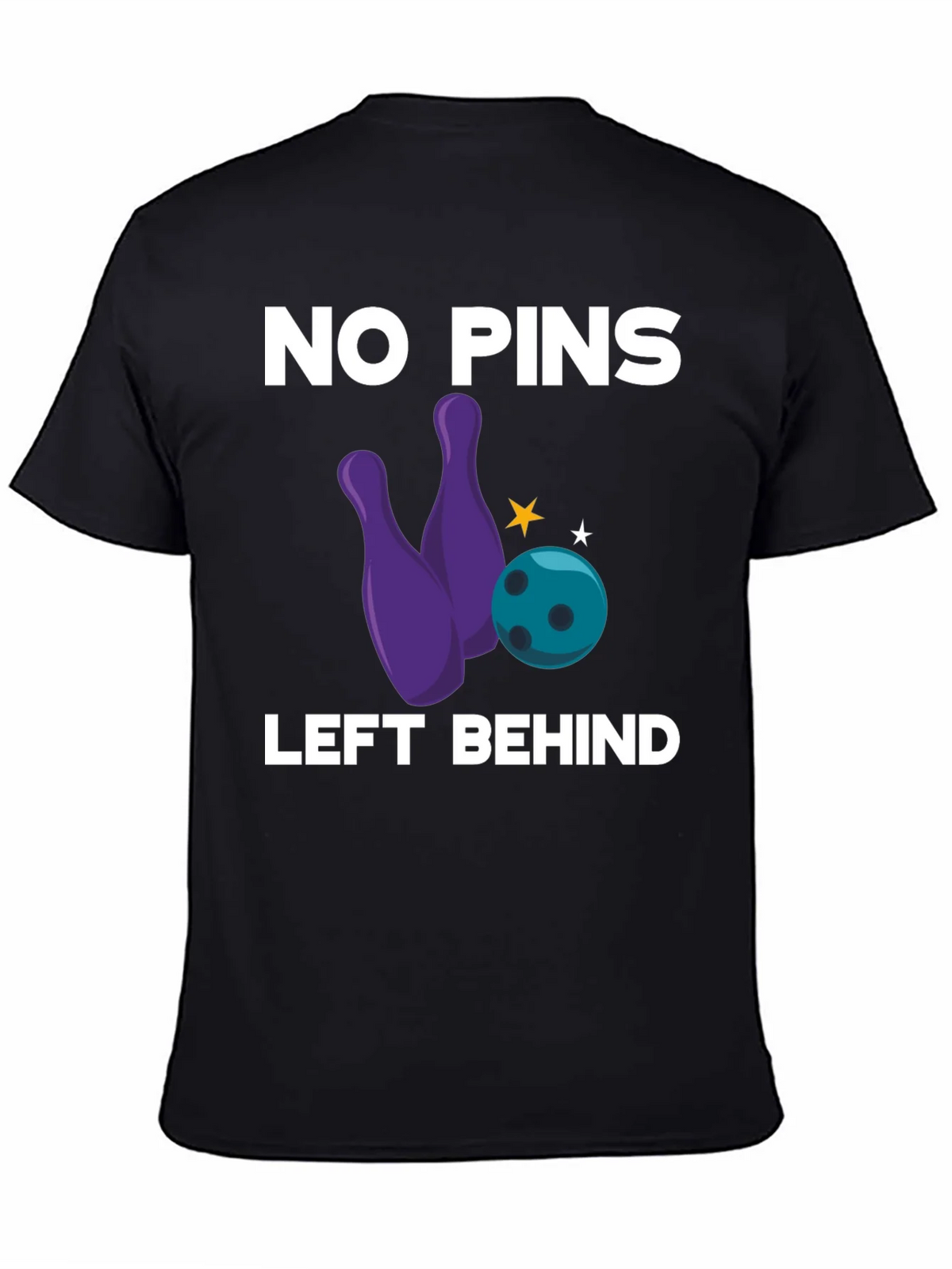 No Pins Left Behind Bowling Graphic Tee product image 4