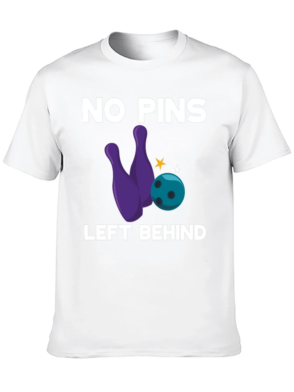 No Pins Left Behind Bowling Graphic Tee product image 9