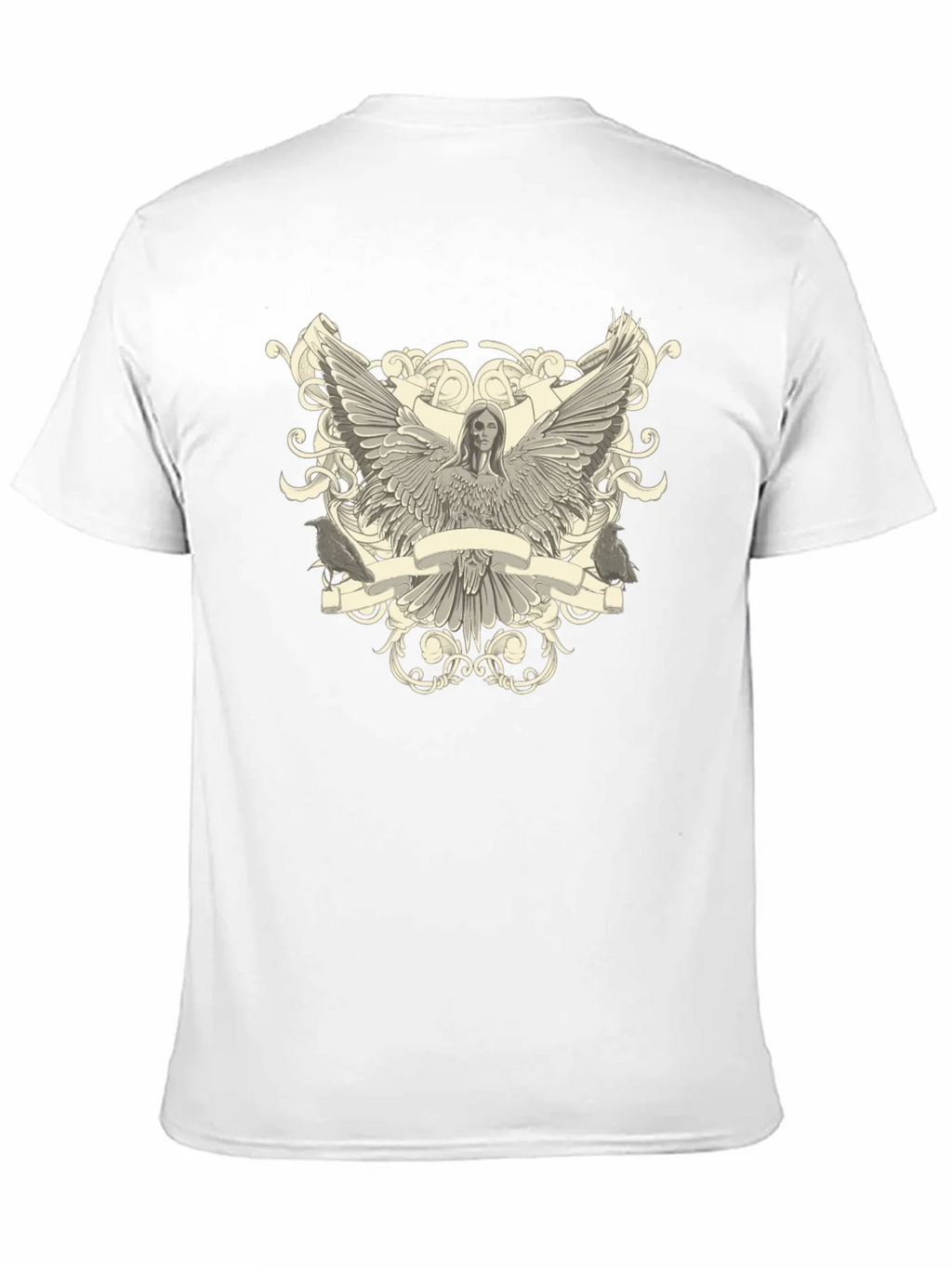 Angel Winged Graphic Print Black Tee product image 10
