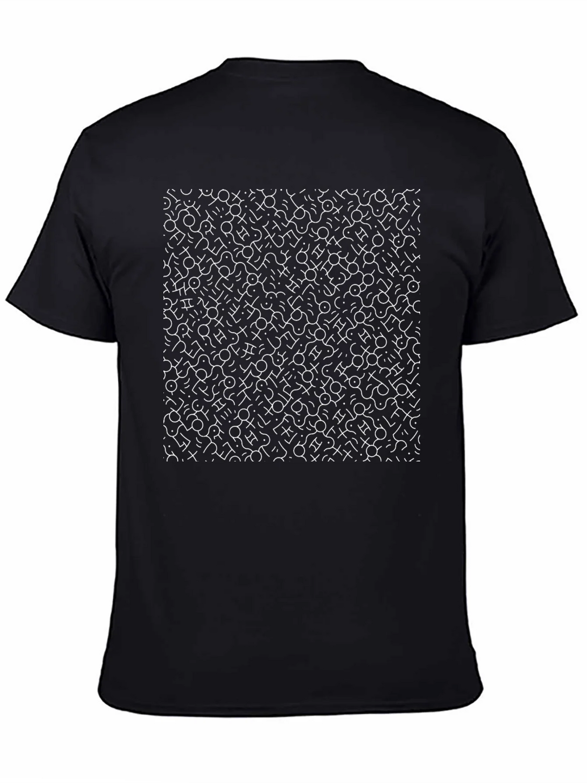 Abstract Pattern Black Graphic Tee product image 4