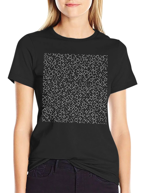 Abstract Pattern Black Graphic Tee product image 2