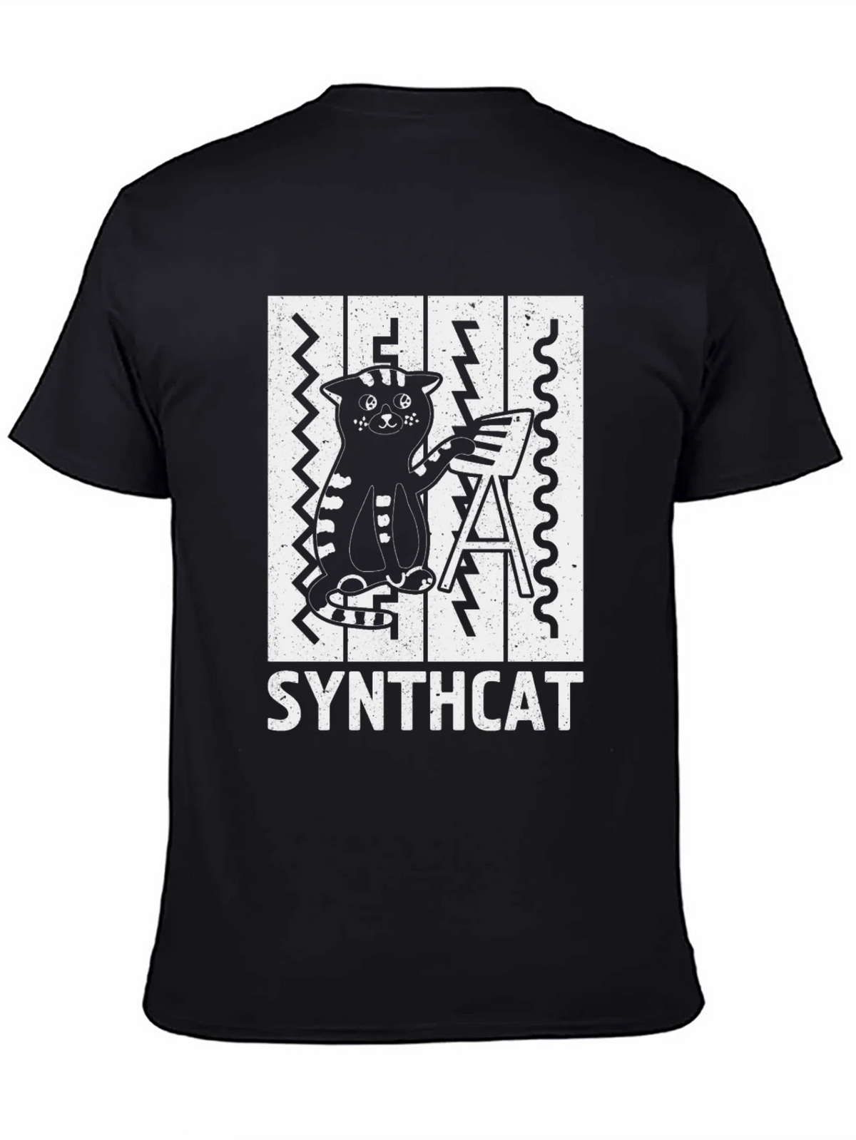 Synthcat T-Shirt - Cool Cat Musician Tee product image 4