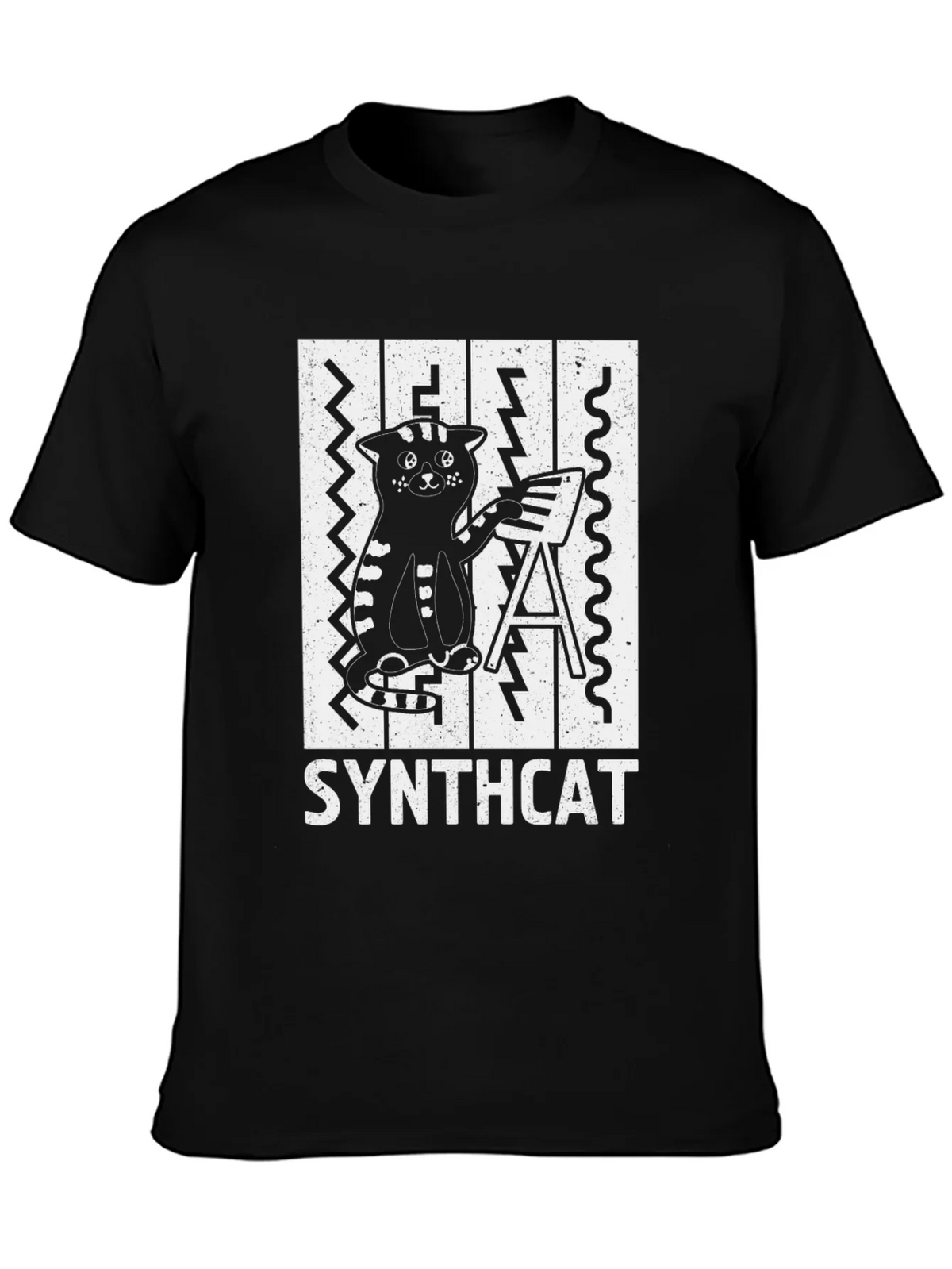 Synthcat T-Shirt - Cool Cat Musician Tee product image 3