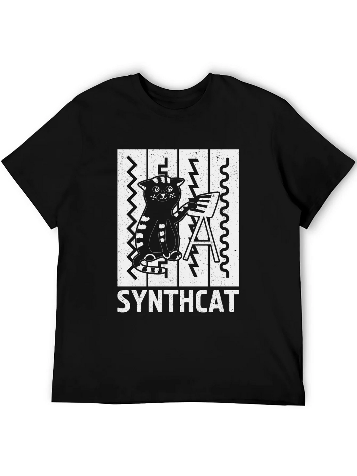 Synthcat T-Shirt - Cool Cat Musician Tee product image 5