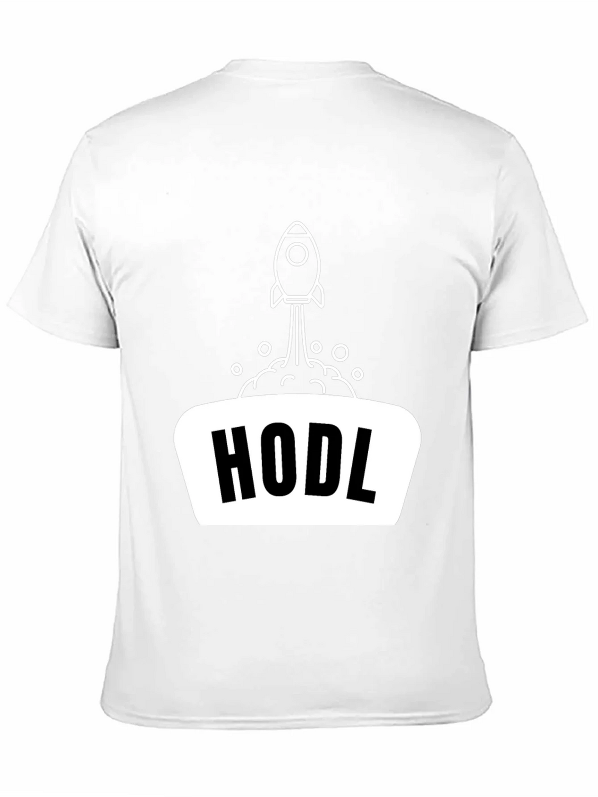 HODL Rocket Black T-Shirt - Crypto Investor Apparel product image 10