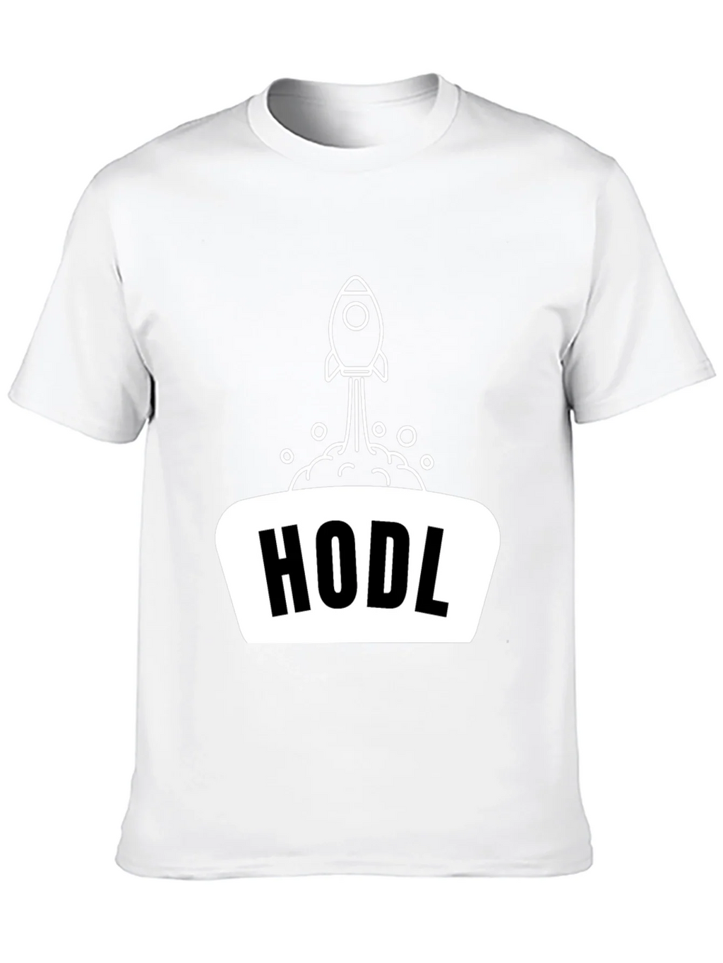 HODL Rocket Black T-Shirt - Crypto Investor Apparel product image 9