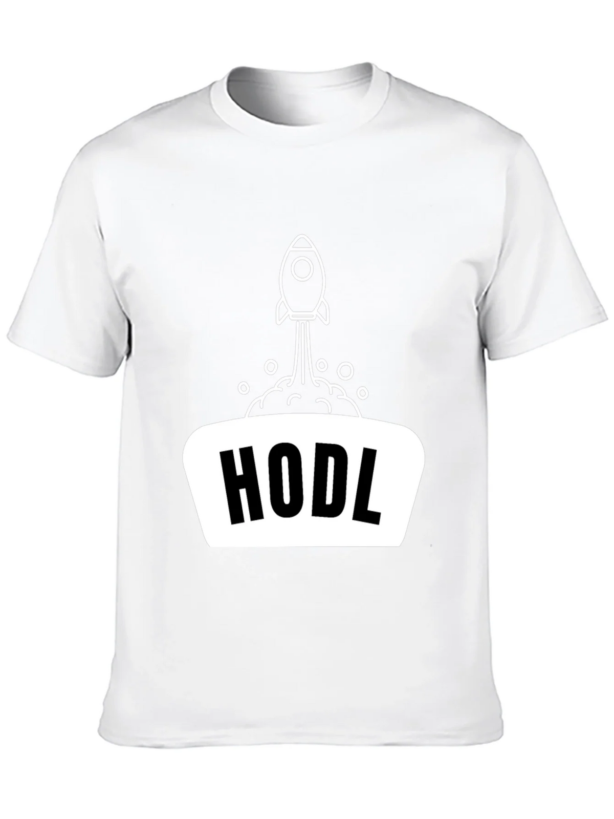 HODL Rocket Black T-Shirt - Crypto Investor Apparel product image 9