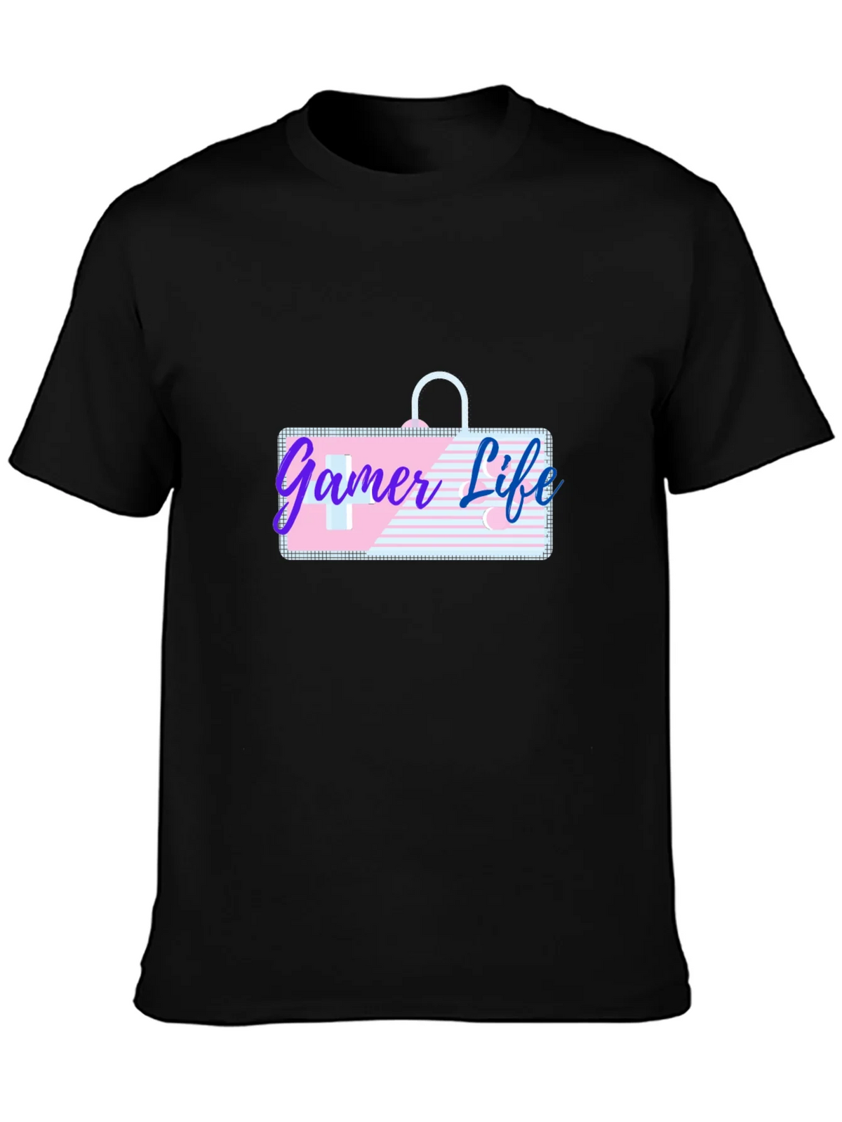 Gamer Life Graphic Tee - Black Casual T-Shirt product image 3
