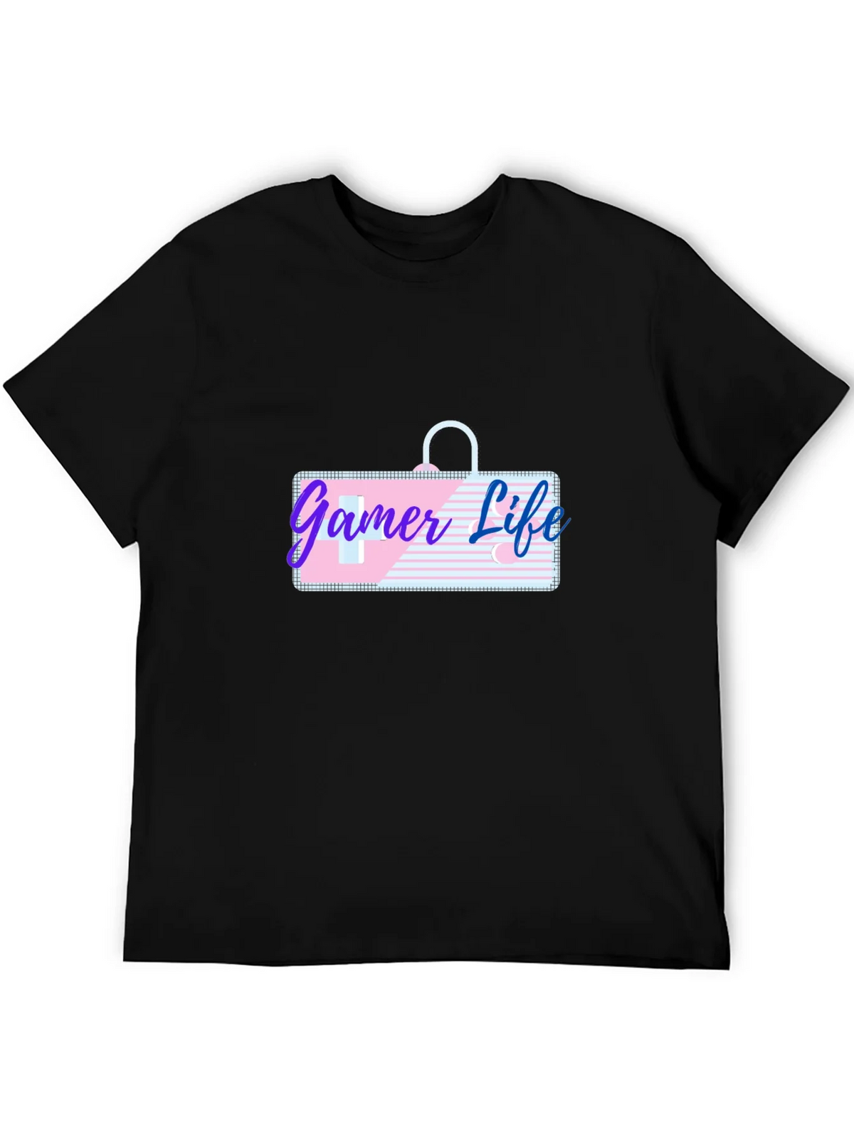 Gamer Life Graphic Tee - Black Casual T-Shirt product image 5