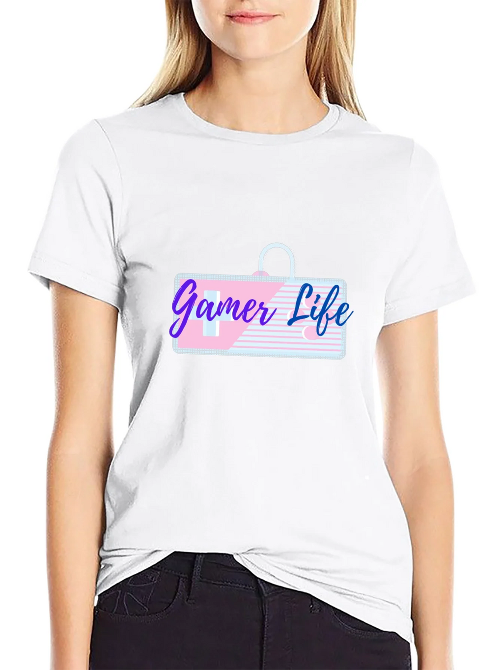 Gamer Life Graphic Tee - Black Casual T-Shirt product image 8