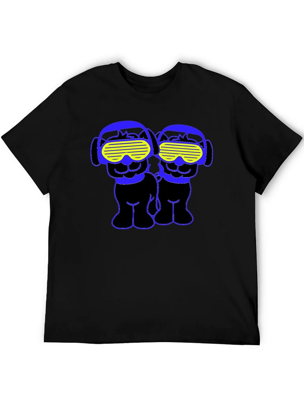 Funky Twin Dogs Graphic Tee - Black product image 4