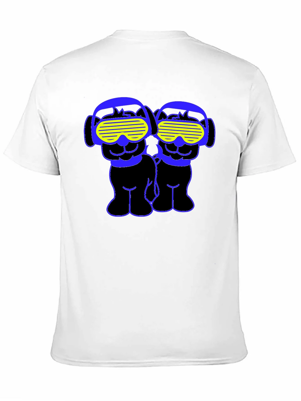 Funky Twin Dogs Graphic Tee - Black product image 8