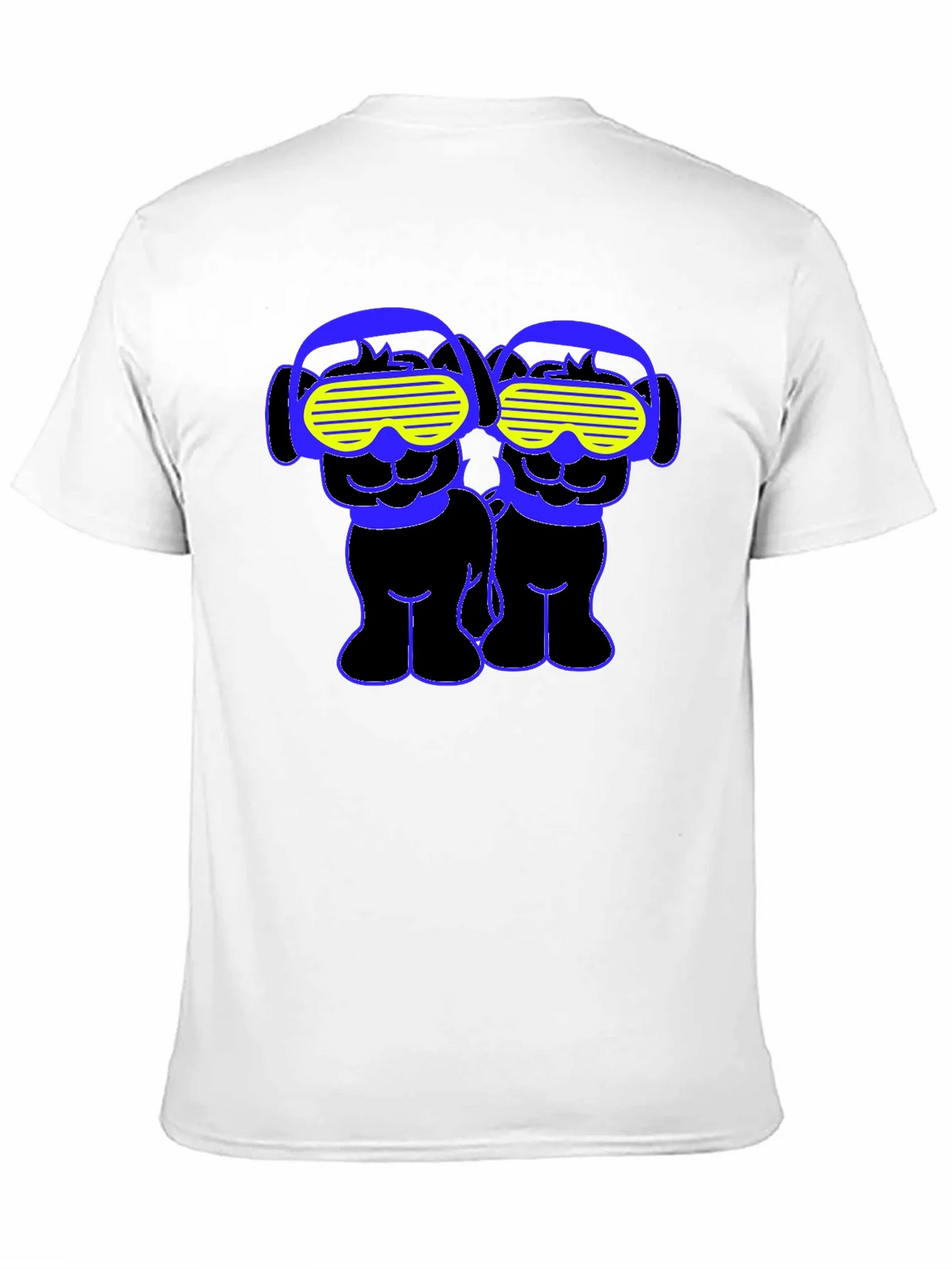 Funky Twin Dogs Graphic Tee - Black product image 8