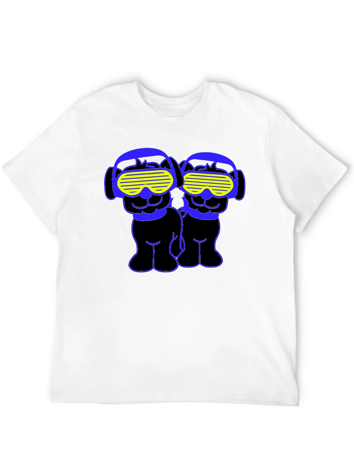 Funky Twin Dogs Graphic Tee - Black product image 9