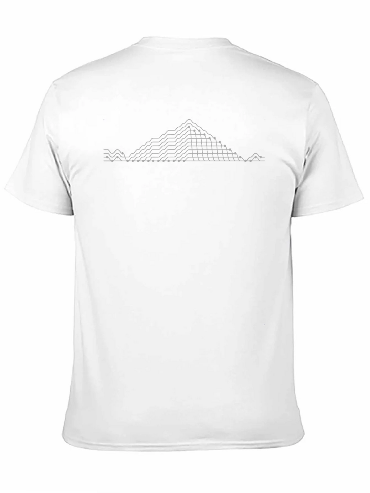 Geometric Peak Design Black T-Shirt product image 10