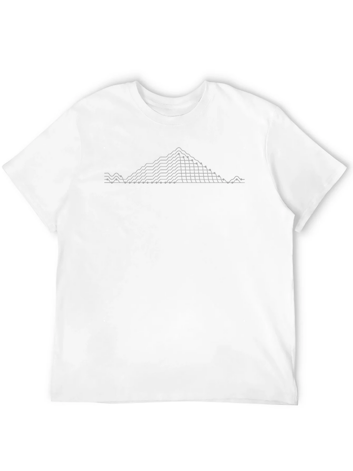 Geometric Peak Design Black T-Shirt product image 11